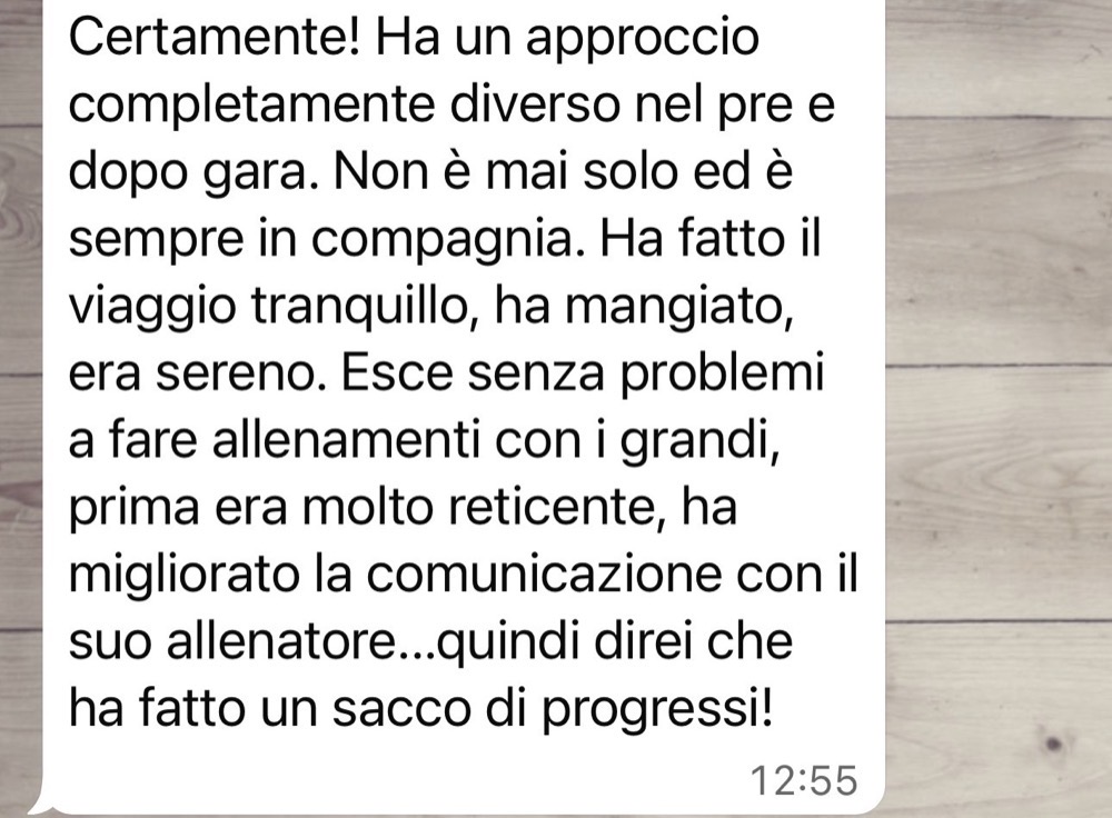 Testimonianza reale anonimizzata, messaggio 2